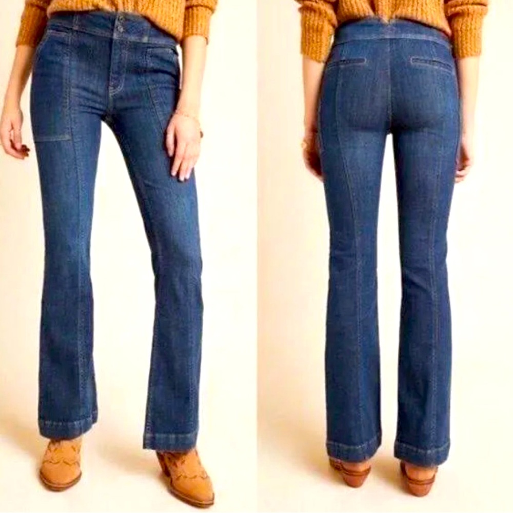 Pilcro and the Letterpress for Anthropologies Bootcut Denim